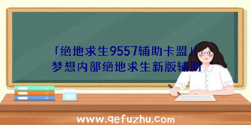 「绝地求生9557辅助卡盟」|梦想内部绝地求生新版辅助